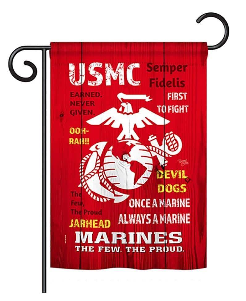 USMC 2 Sided Always A Marine Garden Flag heartlandflags