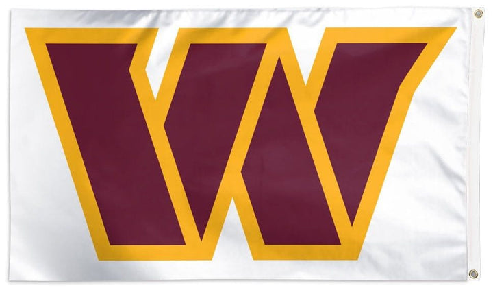 Washington Commanders Flag 3x5 White Logo heartlandflags