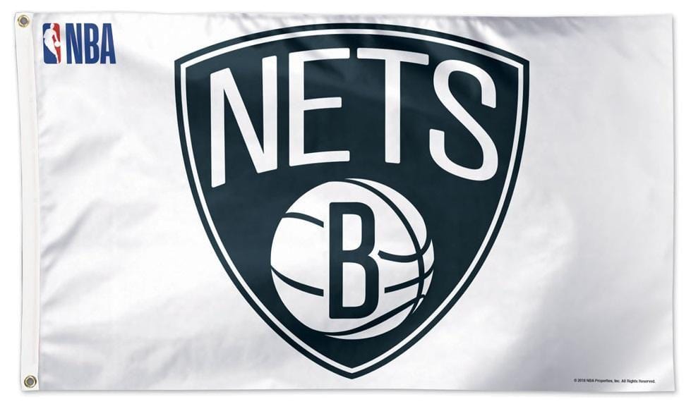 Brooklyn Nets Flag 3x5 White heartlandflags