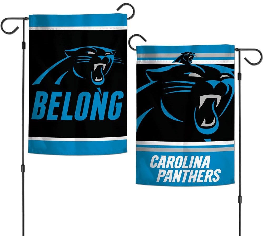 Carolina Panthers Garden Flag 2 Sided Belong Slogan heartlandflags