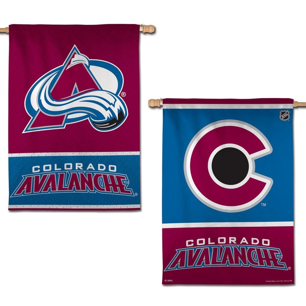 Colorado Avalanche Banner 2 Sided House Flag heartlandflags