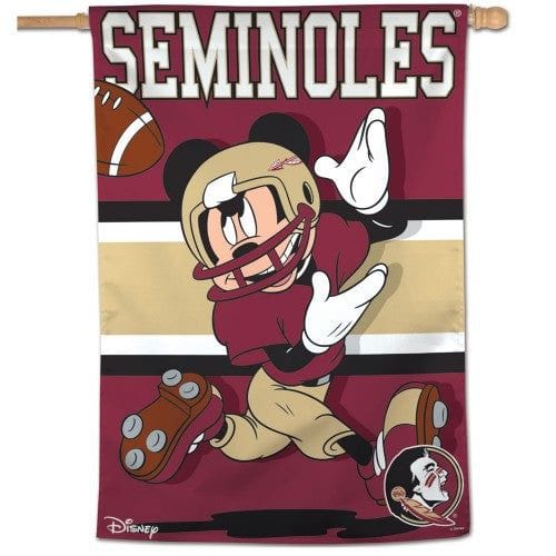 Florida State Banner Mickey Mouse Seminoles Football House Flag 82335117 Heartland Flags