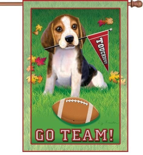 Go Team Flag Decorative House Banner 52267 Heartland Flags