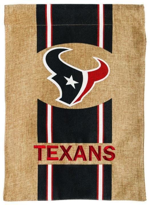 Houston Texans Garden Flag 2 Sided Burlap 14B3812 Heartland Flags