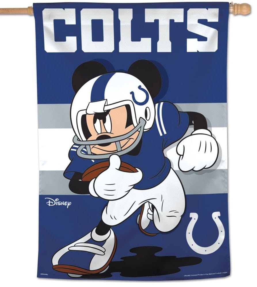 Indianapolis Colts Banner Mickey Mouse Football House Flag heartlandflags