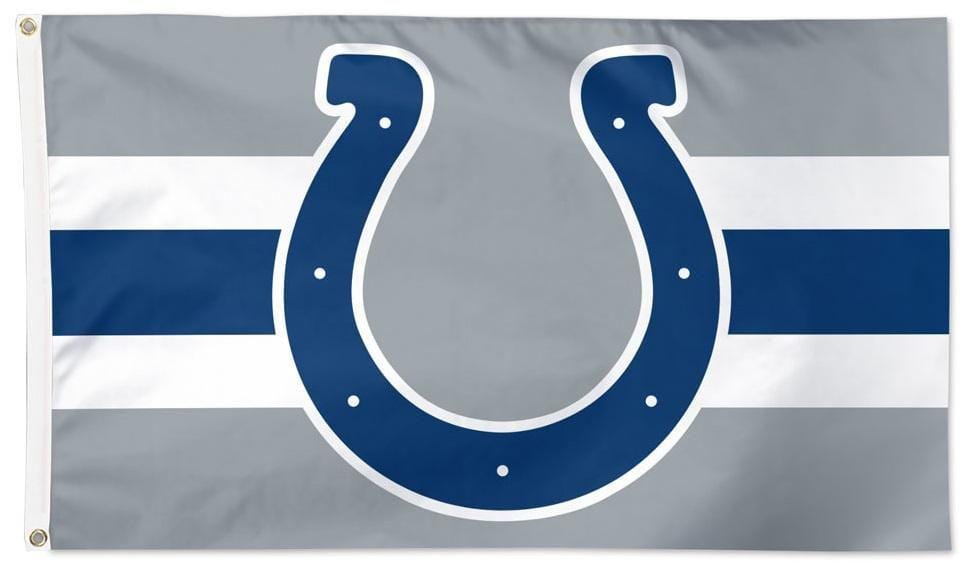 Indianapolis Colts Flag 3x5 Grey Logo heartlandflags