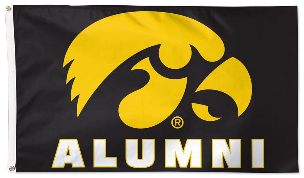 Iowa Hawkeyes Flag 3x5 Alumni Black 35057321 Heartland Flags