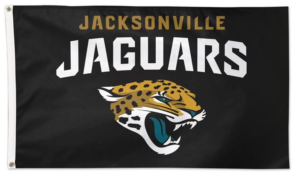 Jacksonville Jaguars Flag 3x5 Logo Black 01811115 Heartland Flags