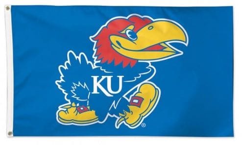 Kansas Jayhawks Flag 3x5 Logo Only 02073115 Heartland Flags