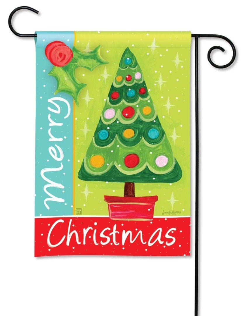 Merry Christmas Tree Garden Flag Decorative 33145 Heartland Flags