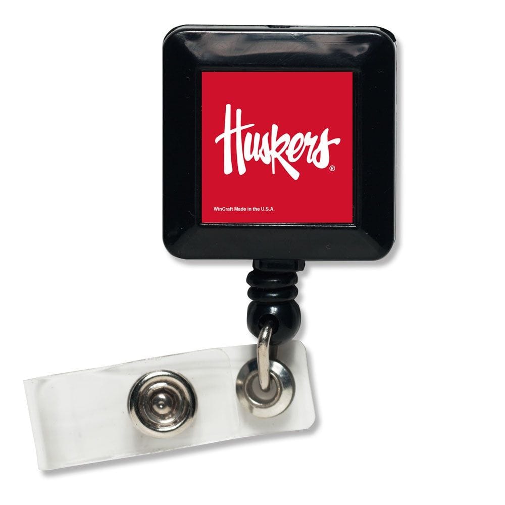 Nebraska Reel Huskers Retractable Badge Holder 25584016 Heartland Flags