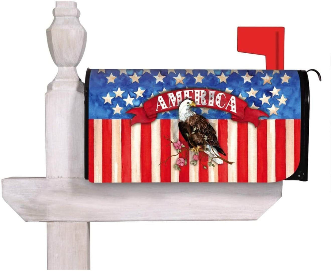 Patriotic God Bless America Eagle Mailbox Cover Decoration heartlandflags