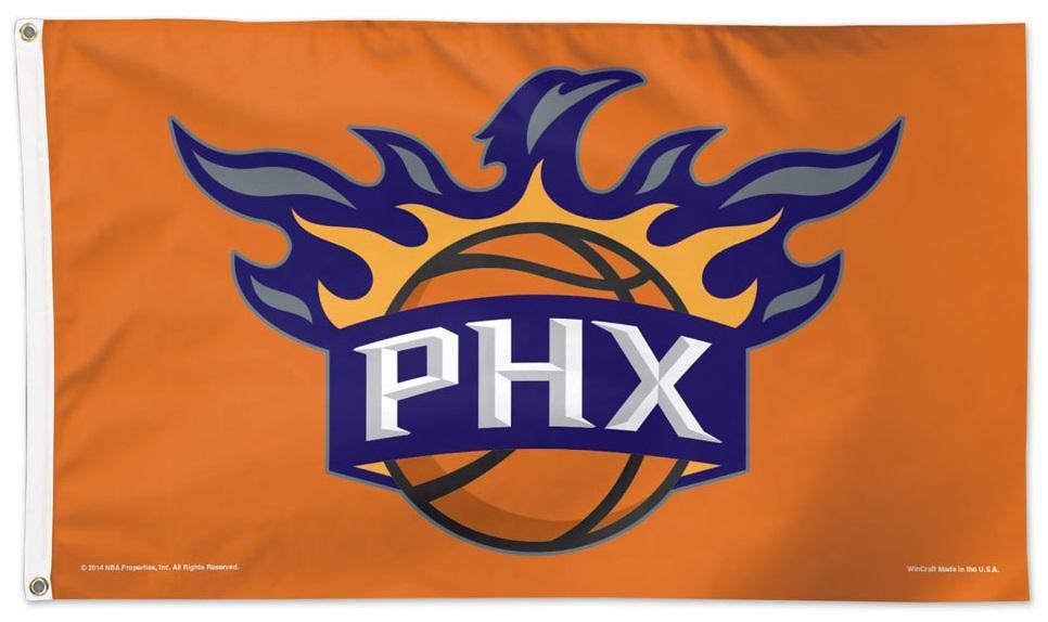 Phoenix Suns Flag 3x5 Logo Orange heartlandflags