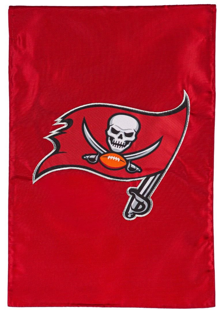 Tampa Bay Buccaneers Garden Flag 2 Sided Applique Logo 16A3829 Heartland Flags