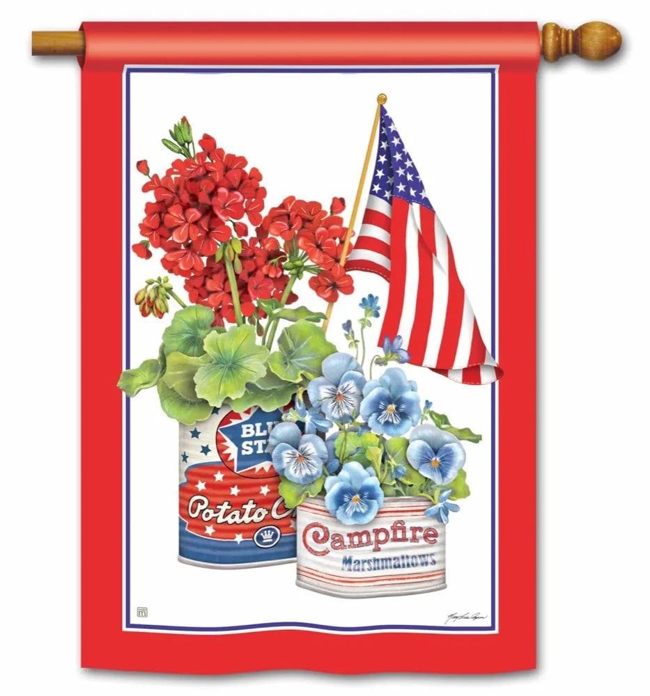 Vintage Patriotic Flag Decorative Banner heartlandflags