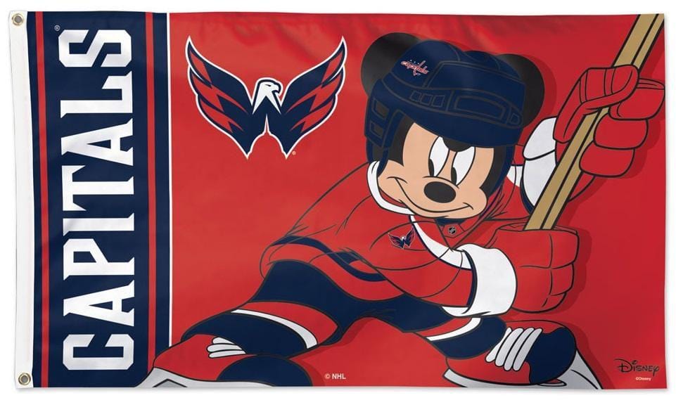 Washington Capitals Flag 3x5 Mickey Mouse Disney heartlandflags